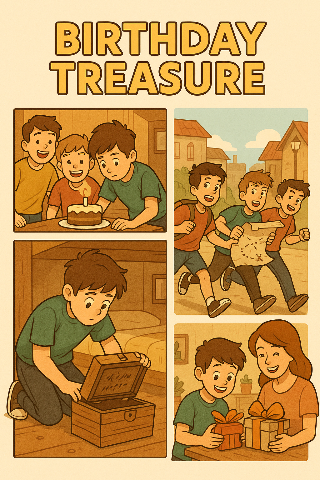 Story summary – Birthday treasure